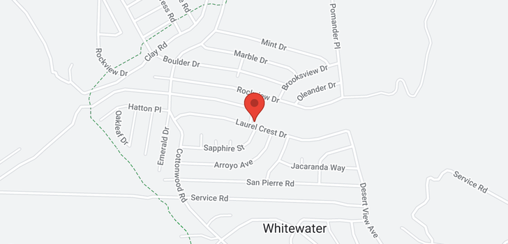 map of Laurel Crest Drive Whitewater, CA 92282